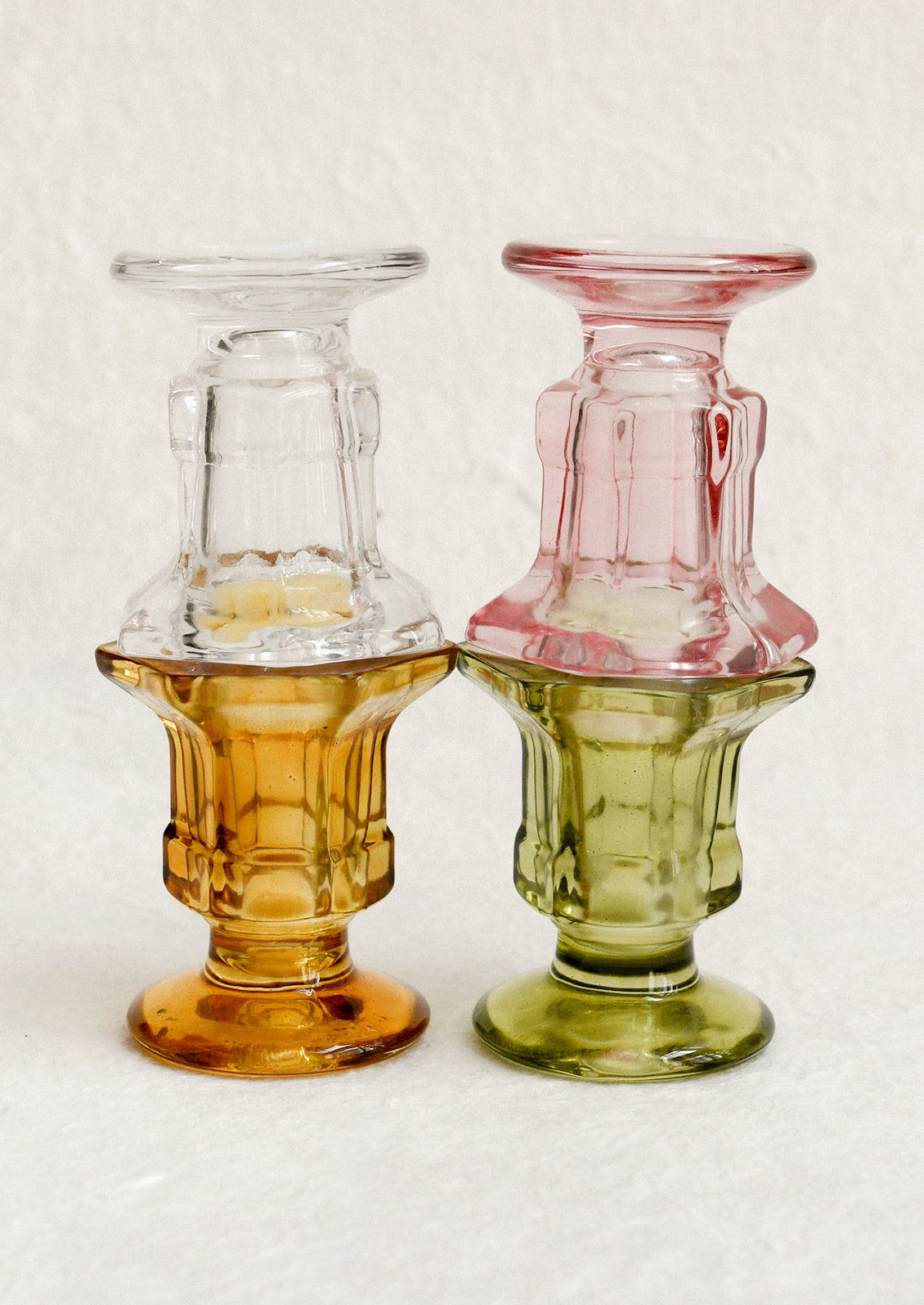 Stevie Glass Candle Holder