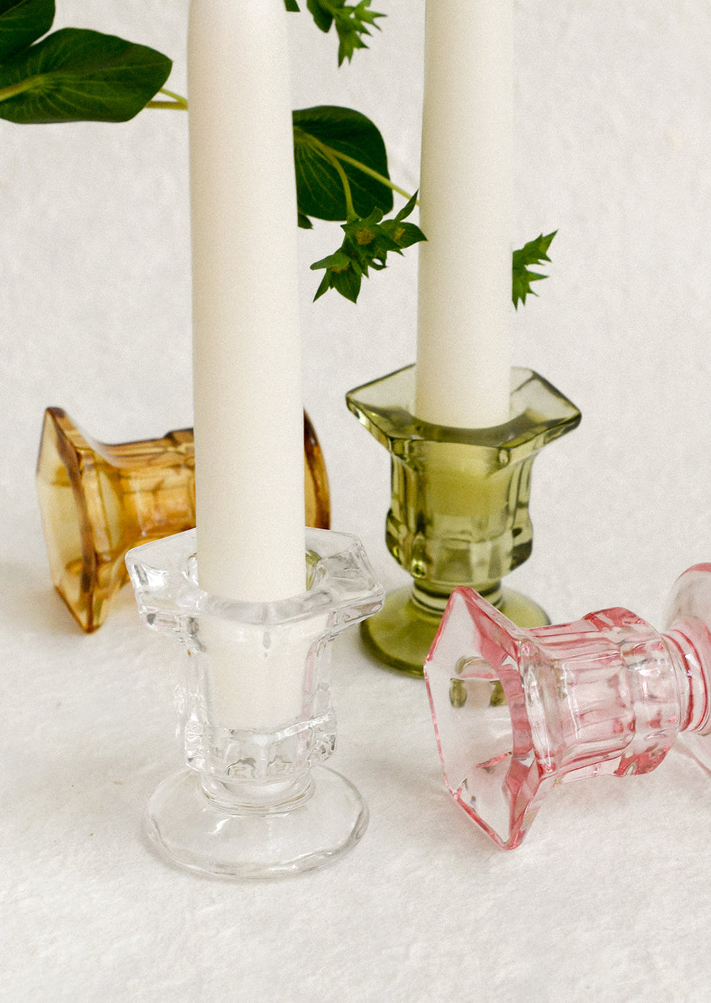 Stevie Glass Candle Holder