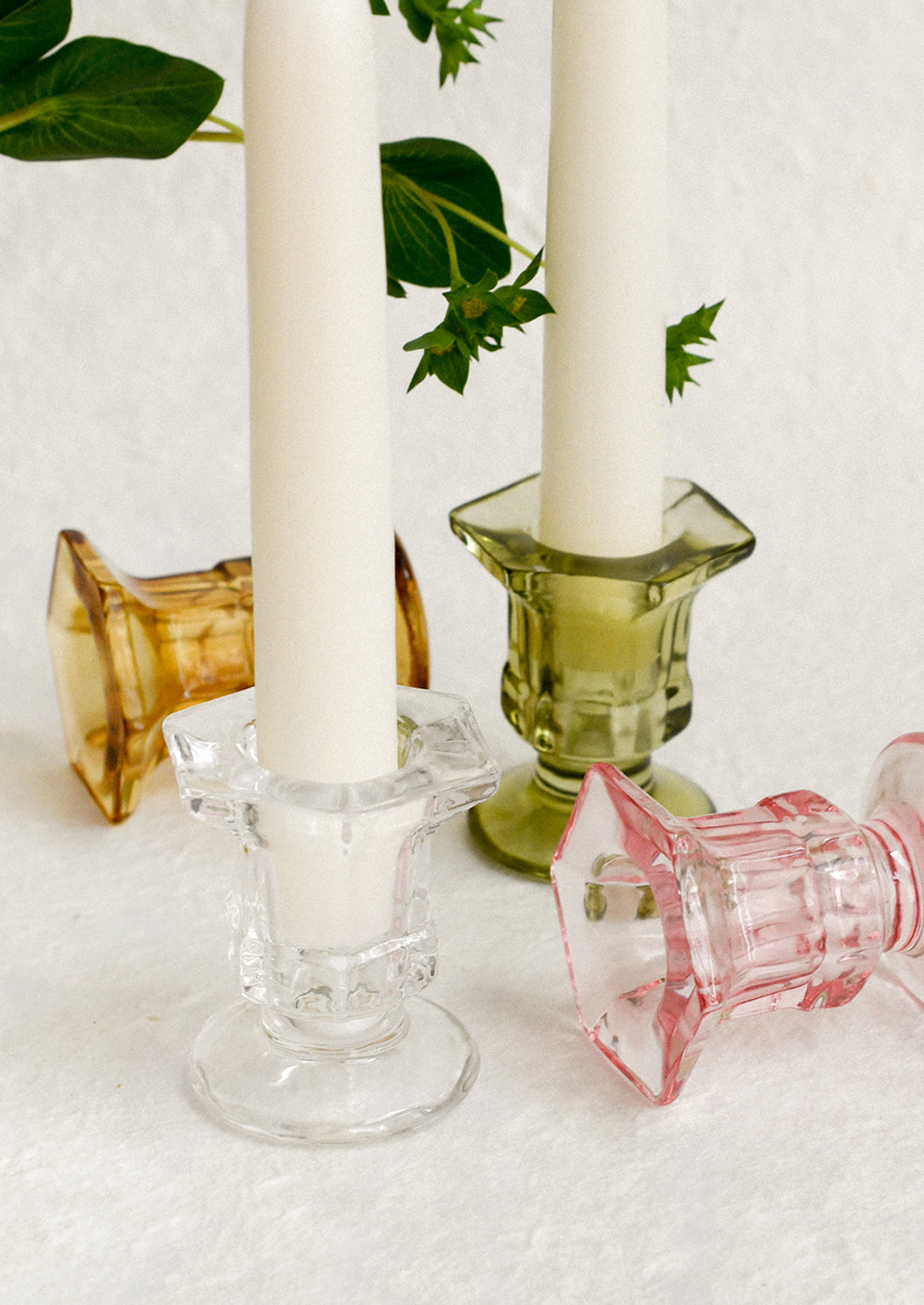 Stevie Glass Candle Holder
