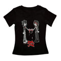 Vintage Gothic Emo Girl Baby Tee, Summer Top 90s, Y2k Top Women Streetwear, Grunge 2000s, Women Fitted T-Shirt, Casual Cotton Short Sleeve, Gift For Girlfriend