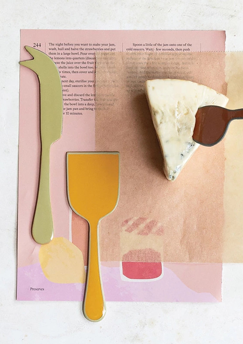 Palette Enamel Cheese Knives