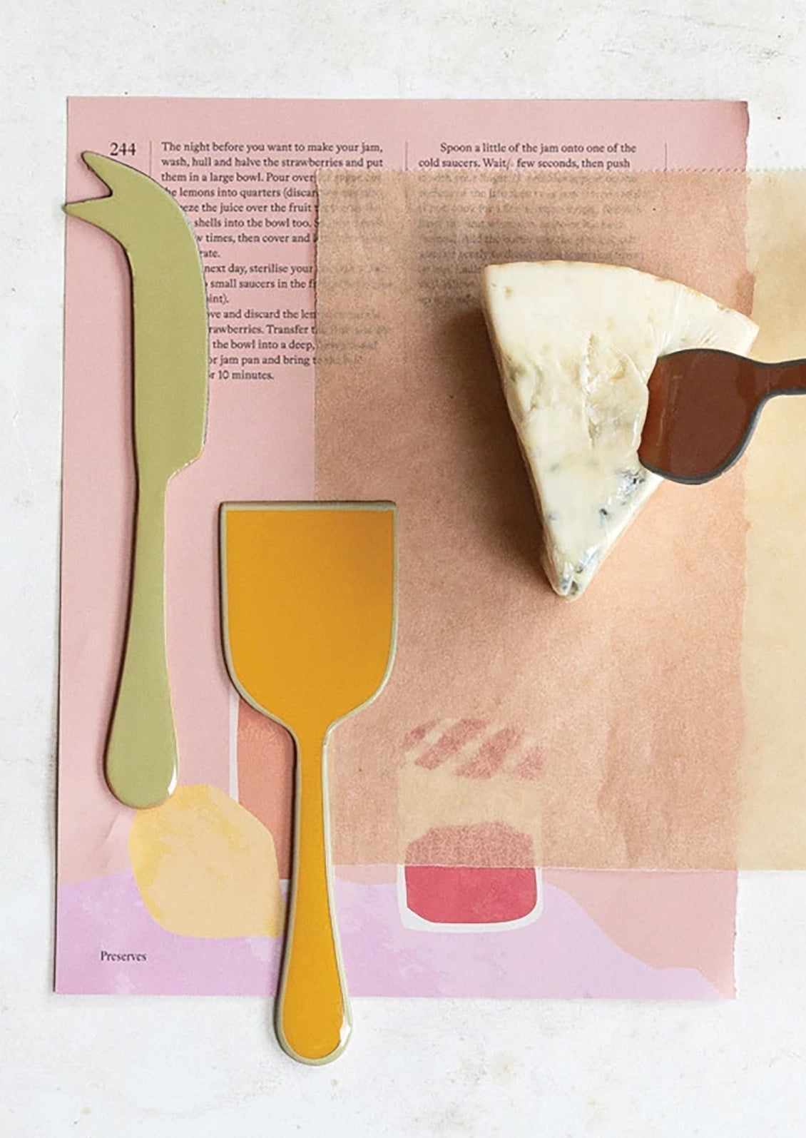Palette Enamel Cheese Knives