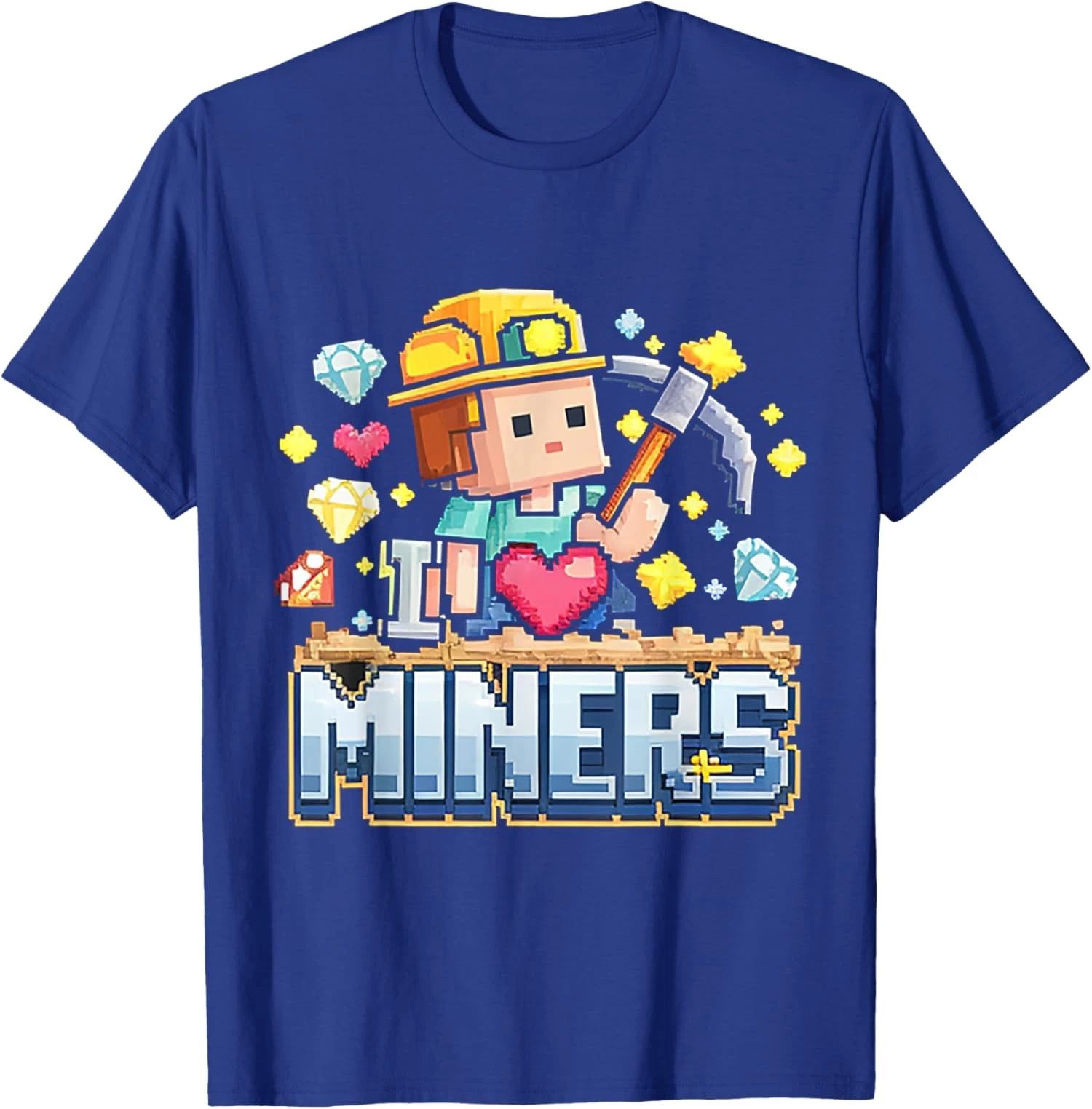 I Love Miners I Heart Miners Cute Mining Gamer Unisex T-Shirt Unisex T-shirt, Sweatshirt, Hoodie, Long Sleeve Tee